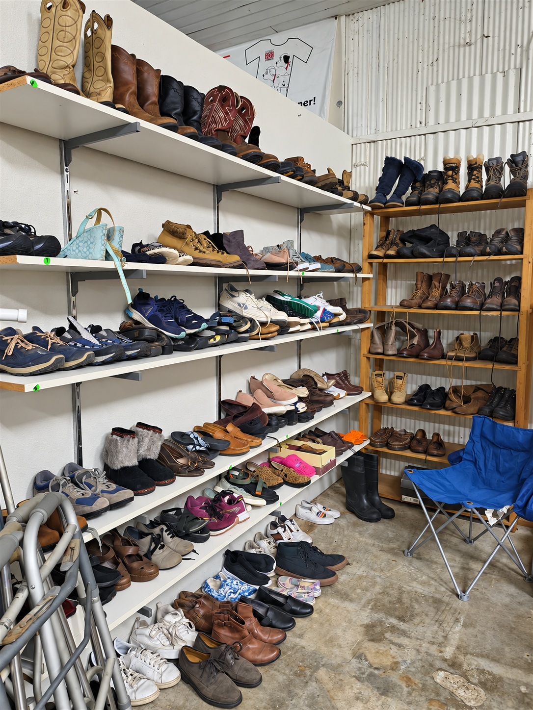 Shoes on display