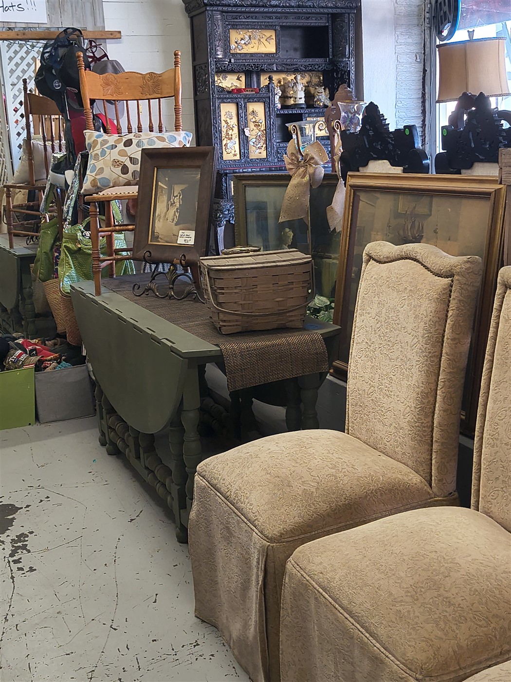 Chairs and furnishings