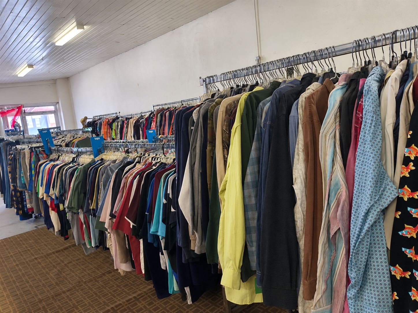 Clothing aisle