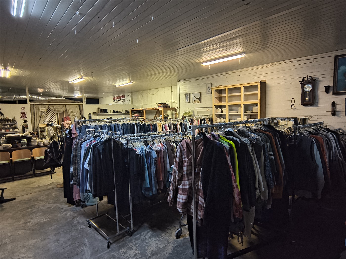 More clothing racks